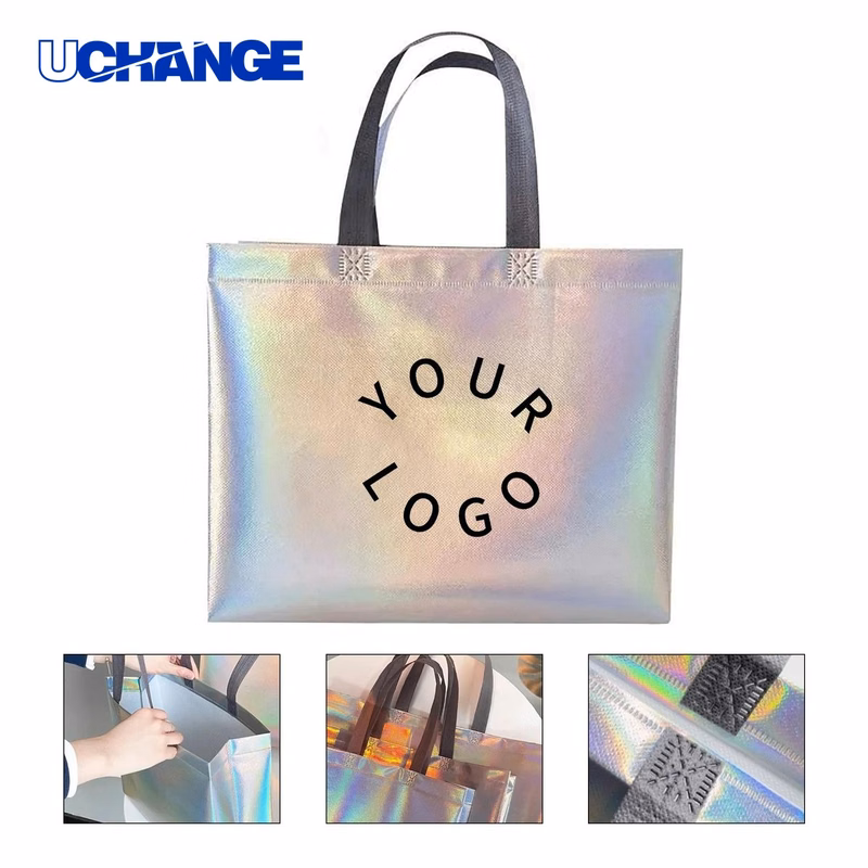 Glitter Non Woven Gift Tote Bag