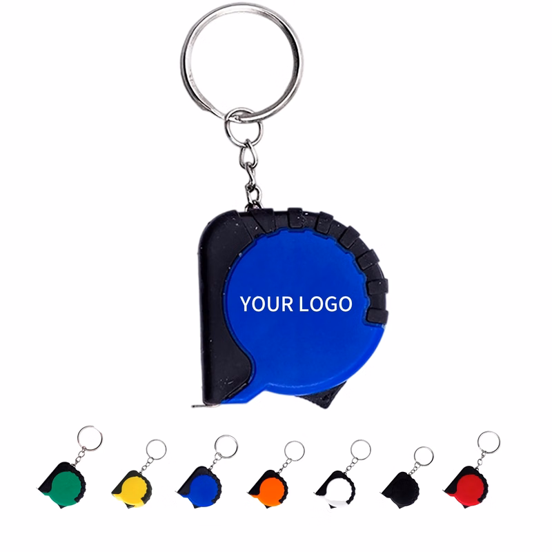Compact Tape Measure Keychain ABS Plastic