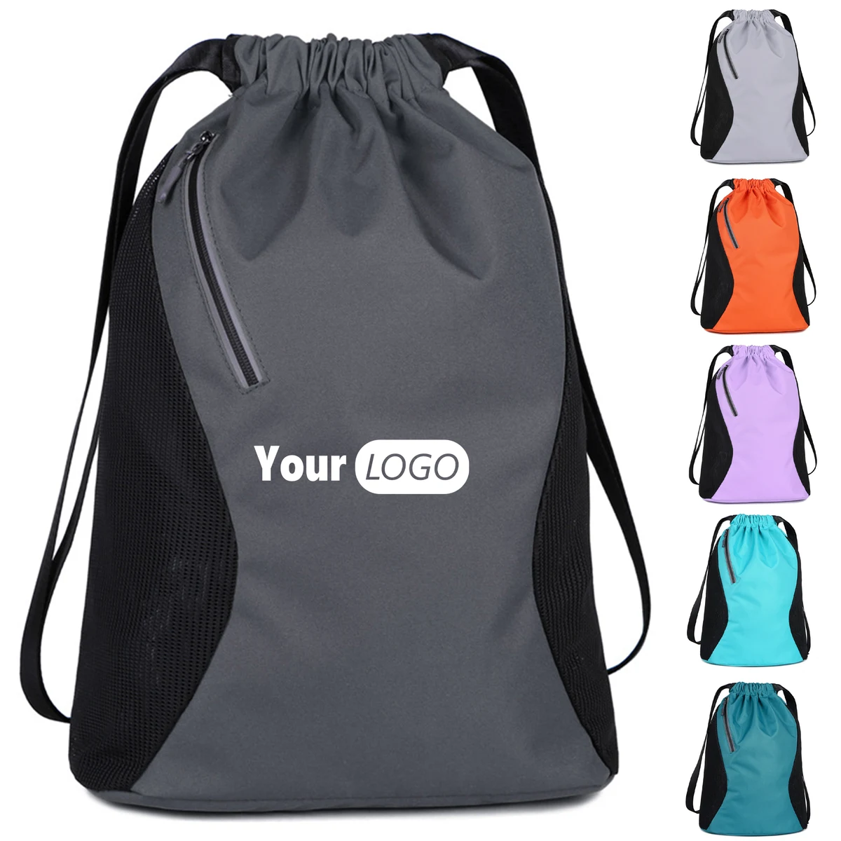 Oxford Shoulder Drawstring Drawstring Backpack 1