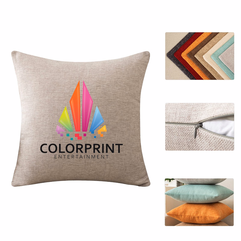 Full Color Soft Linen Pillowcase
