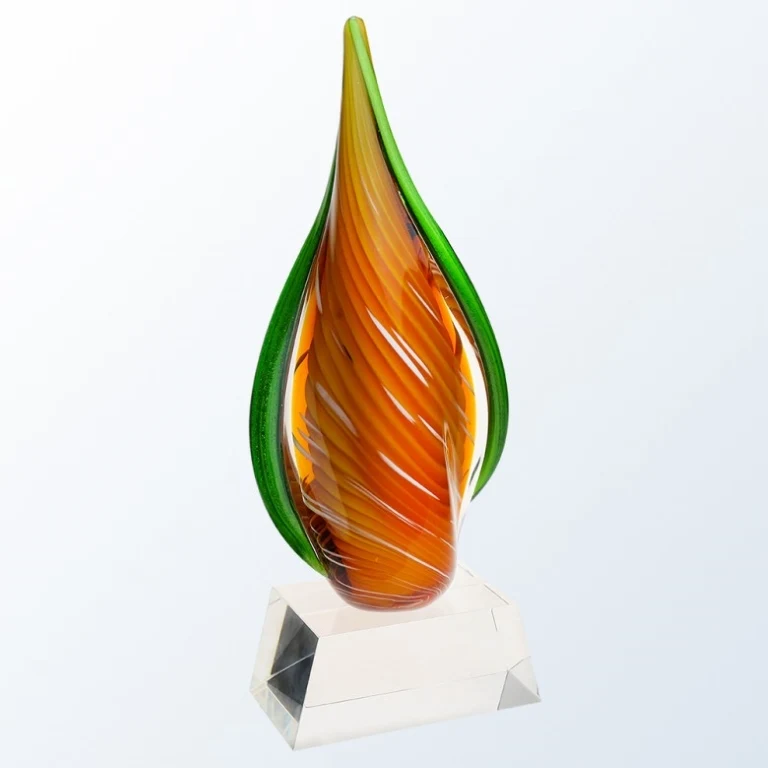 Orange Creamsicle Award w/Clear Base Award 1