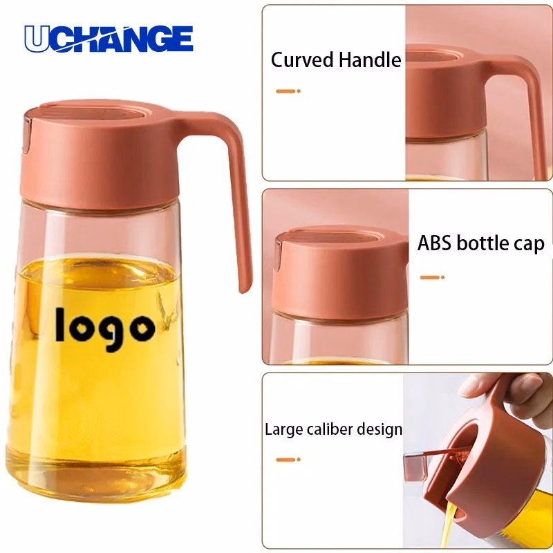 Sealed Glass Oil Pot for Kitchen Cooking, Storage & Table Use
