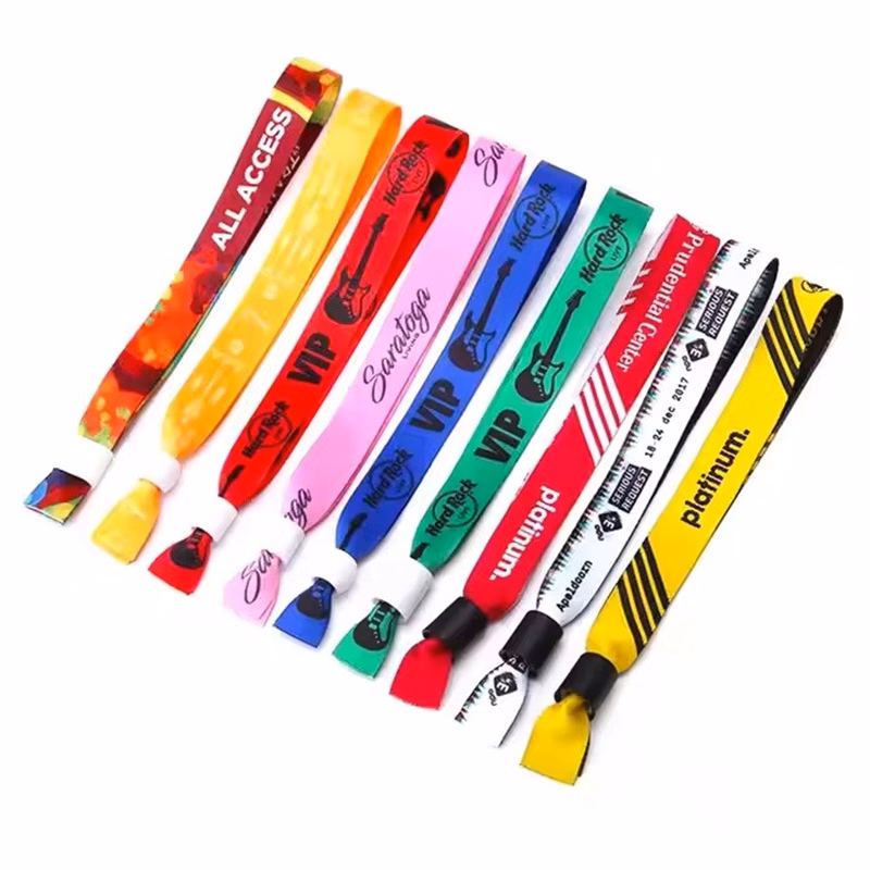 1/2" Sublimated Wristbands W/ Locking Bead