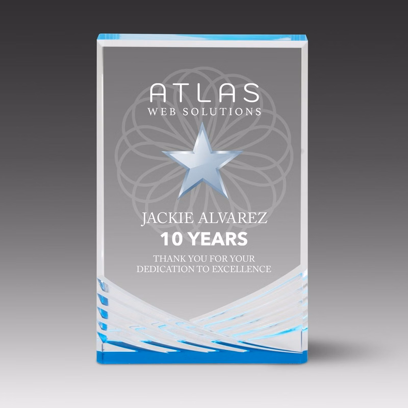 Reflective Stand Up Inspire Award (4"x7"x1")