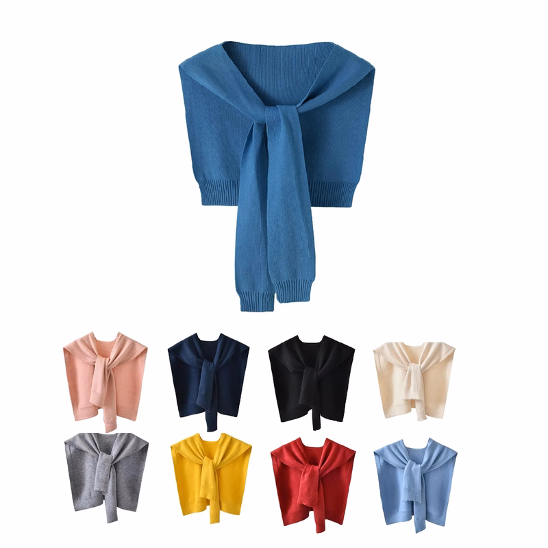 Fashion Sweater Shawl Solid Color Shoulder Scarf