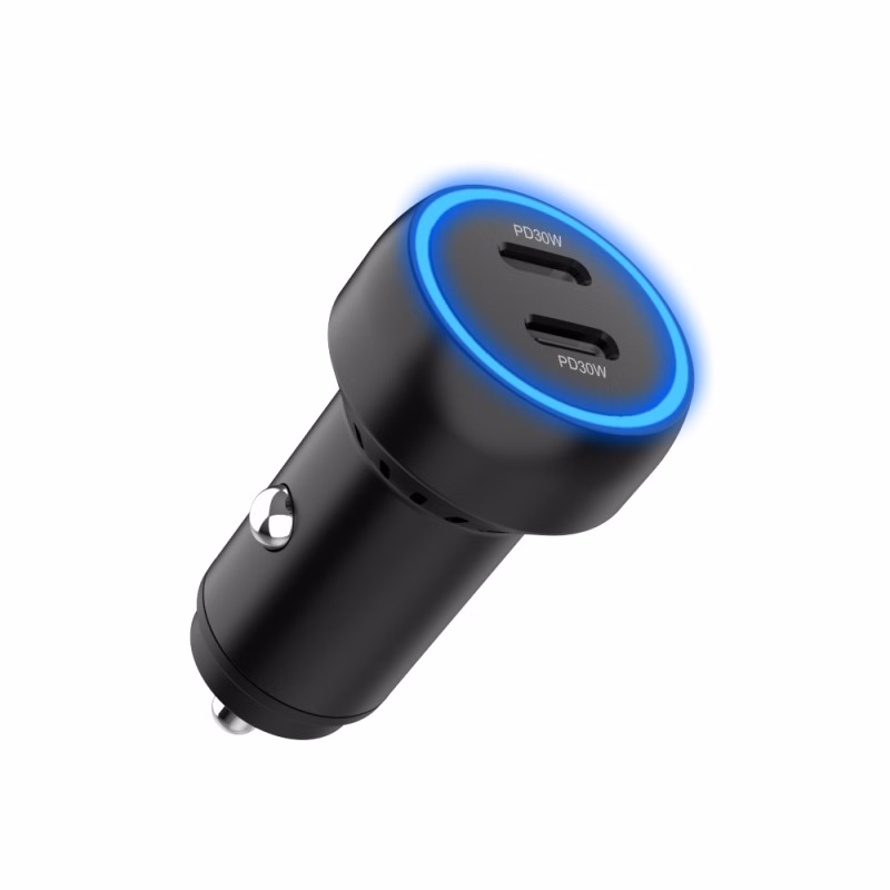Dual USB Car Charger, 60W