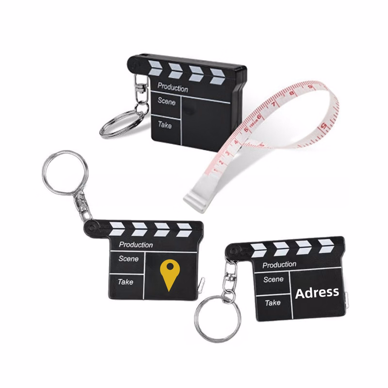 Portable Film Shooting Shapes Tape Measure Keychain