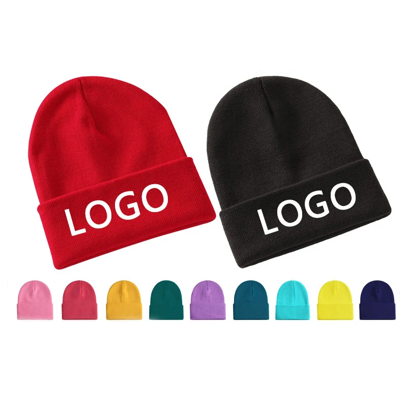 Acrylic Premium Cuffed Knitted Beanie Cap 1