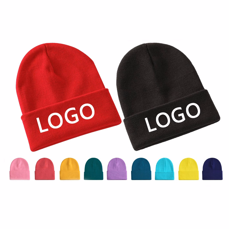 Acrylic Premium Cuffed Knitted Beanie Cap