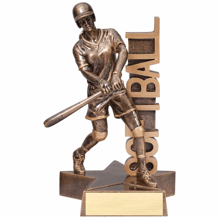 8 1/2" Tall Softball Billboard Resin Award