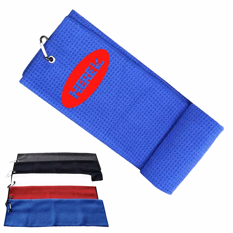 Microfiber Waffle Two-fold Golf Towel