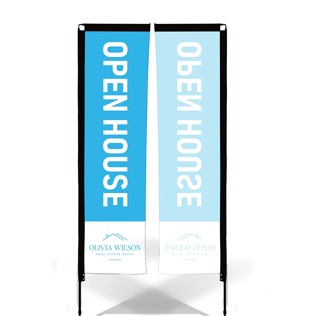 Rectangle Wind Flutter Flag - Small 1