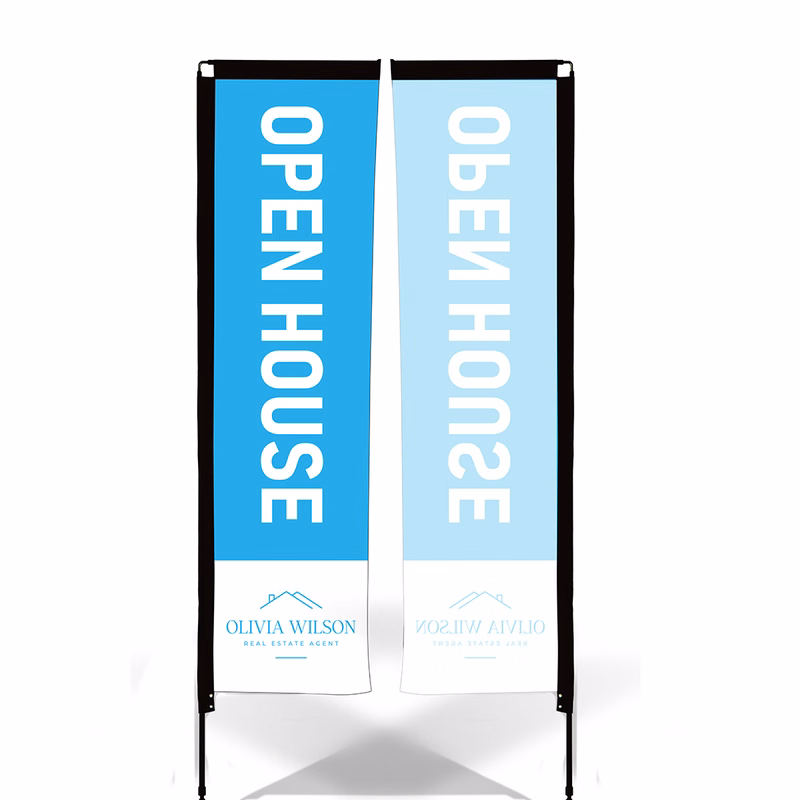 Rectangle Wind Flutter Flag - Small