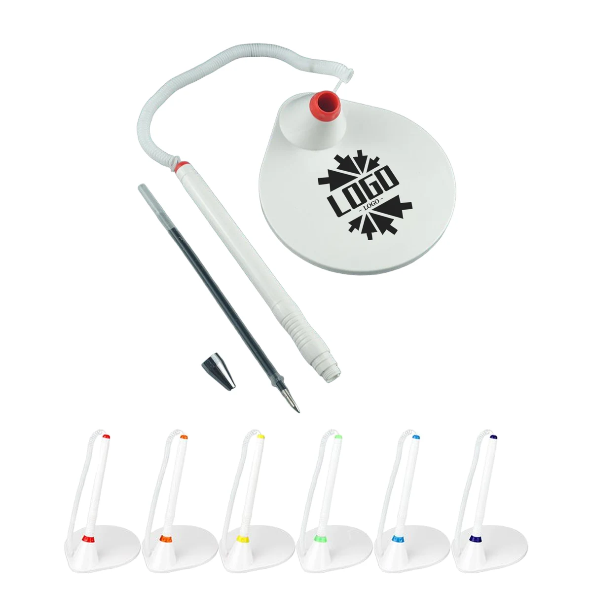 Custom Logo Signing Pen With Plastic Stand And Smooth Ink 1