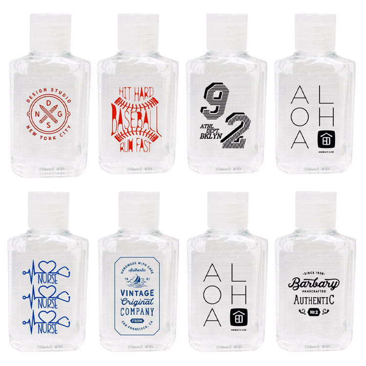 2 oz One Color Imprint Hand Sanitizer Bottle