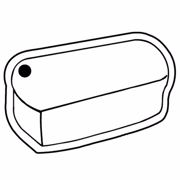 Bread Loaf Key Tag - Spot Color
