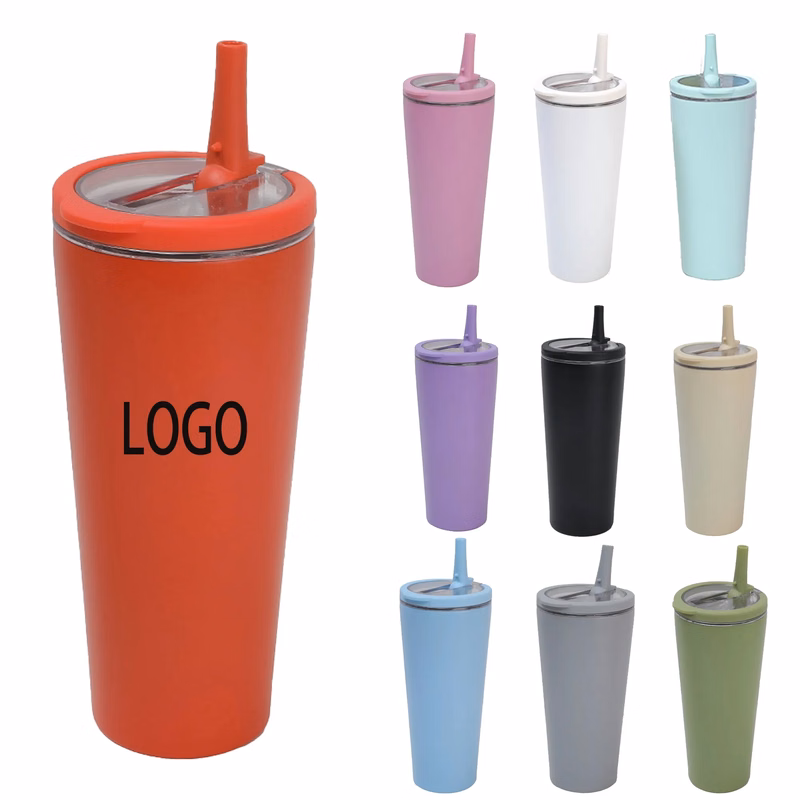 24oz Insulated Tumbler with Straw Lid