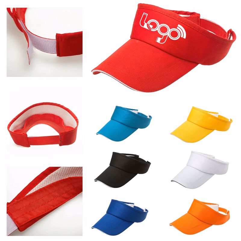 Full Color Breathable Cotton-Polyester Visor Cap