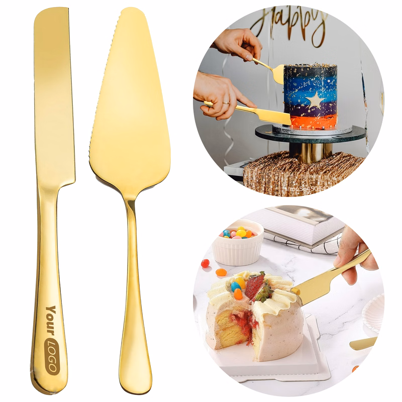 Stainless Steel Cake Knife And Shovel Set