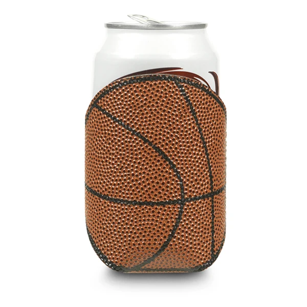 Basketball Can Cooler, custom koozie with logo imprint 1
