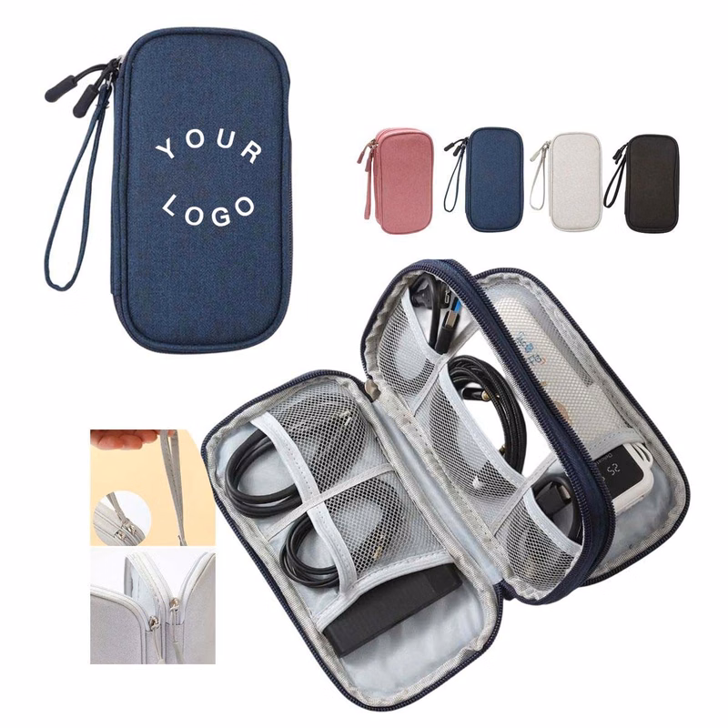 Travel Electronics Organizer with Waterproof Fabric
