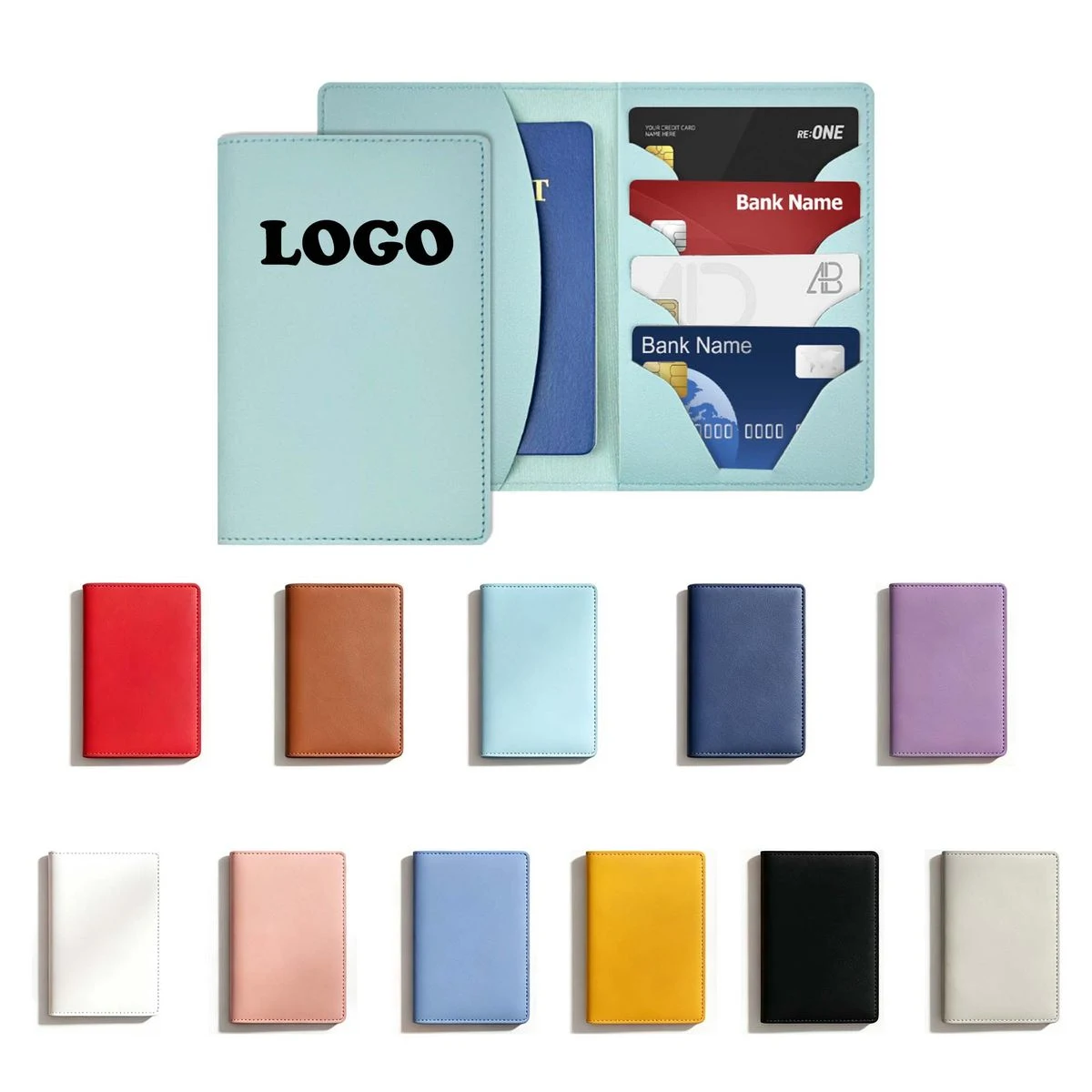MOQ 20 Piece PU Leather Passport Cover 1