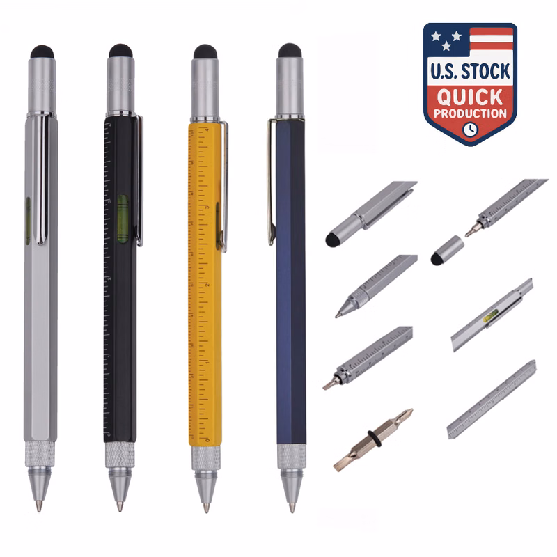 6-in-1 Multi Tool Ruler Pen