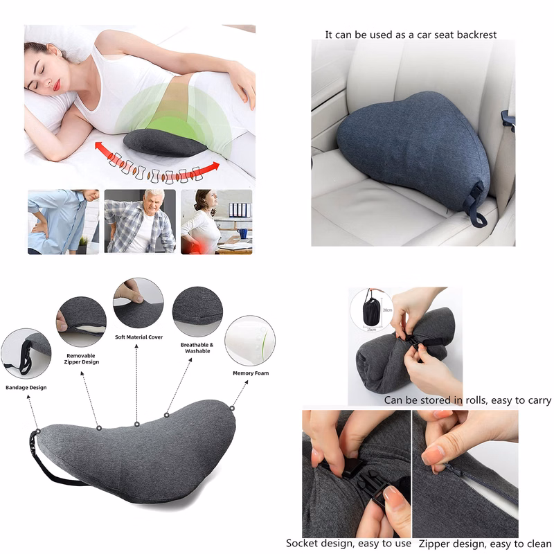 Memory Foam Lumbar Support Pillow