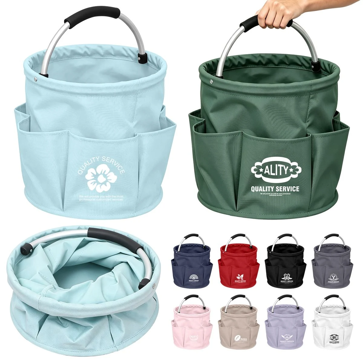 600D Oxford Beach Organizer Basket 1