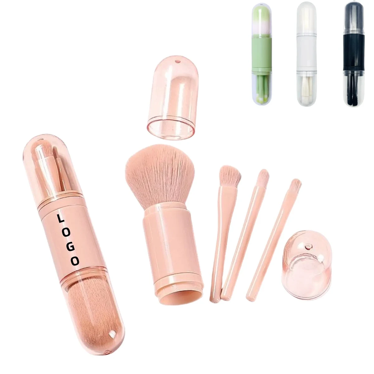 4-in-1 Eyeshadow Cosmetic Makeup Brushes Set 1