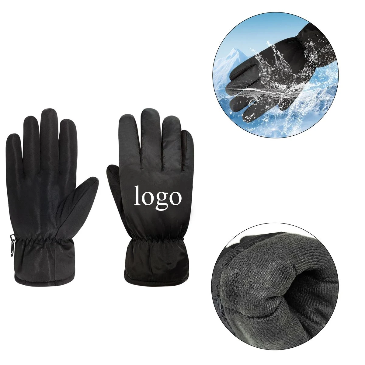 Water Resistant Winter Ski Gloves 1