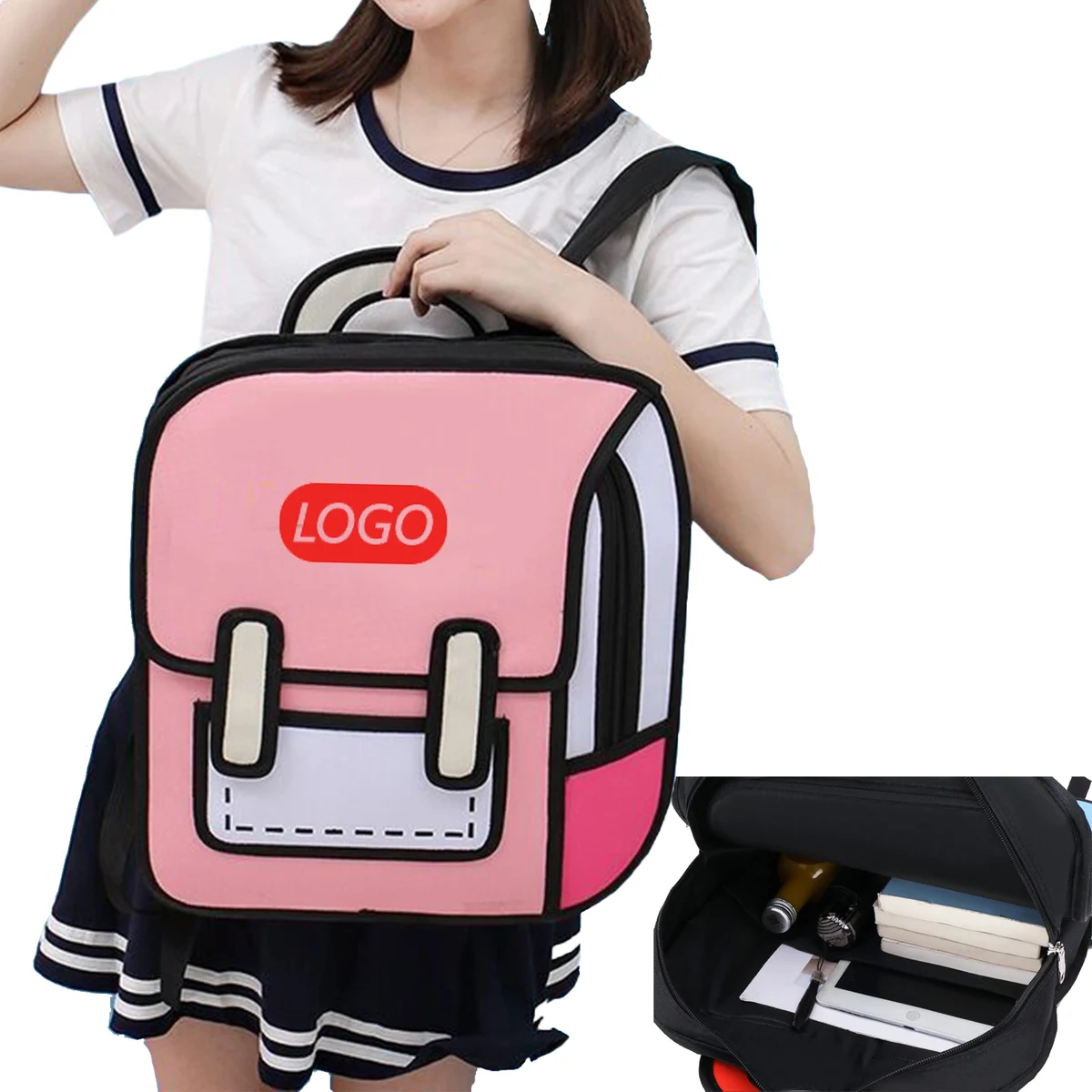 Canvas Cartoon Backpack 1