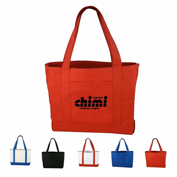 Canvas Boat Tote Grocery Bag