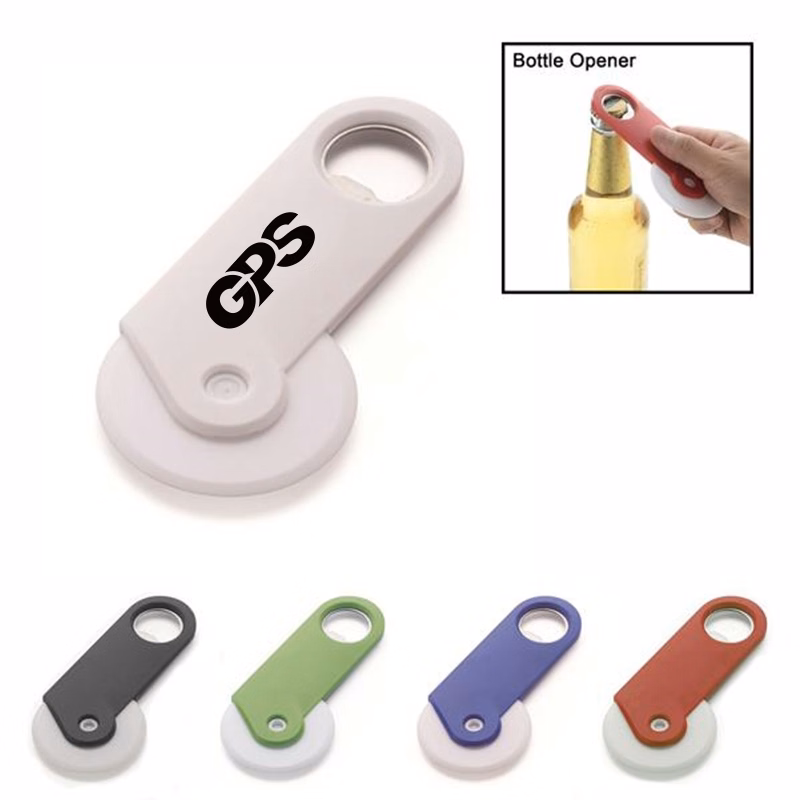 5 1/4 " Pizza Cutter with Bottle Opener