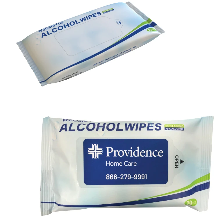 75% Alcohol Wipes Pack - 10 Count - FDA Approved 1