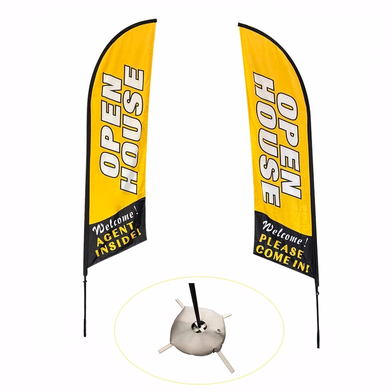 Advertising Beach Flag w/2-sides printing