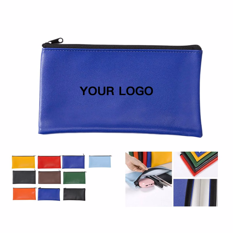 Faux Leather Currency Bag for Daily Transactions