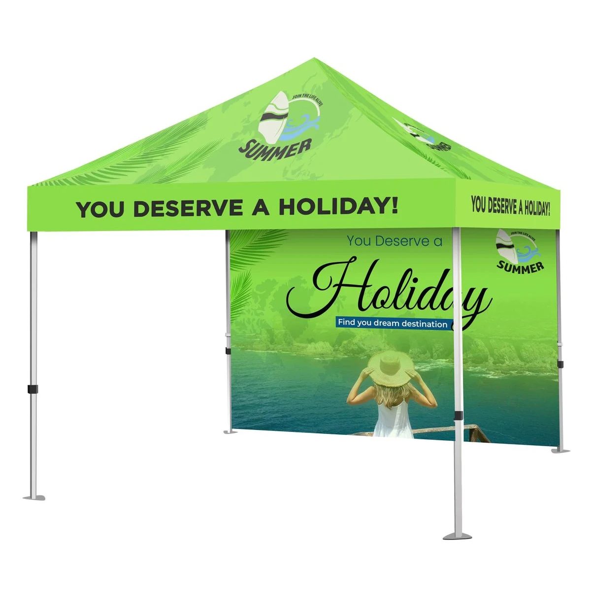 10ft Canopy tent package - Frame, Topper and backwall SS 1