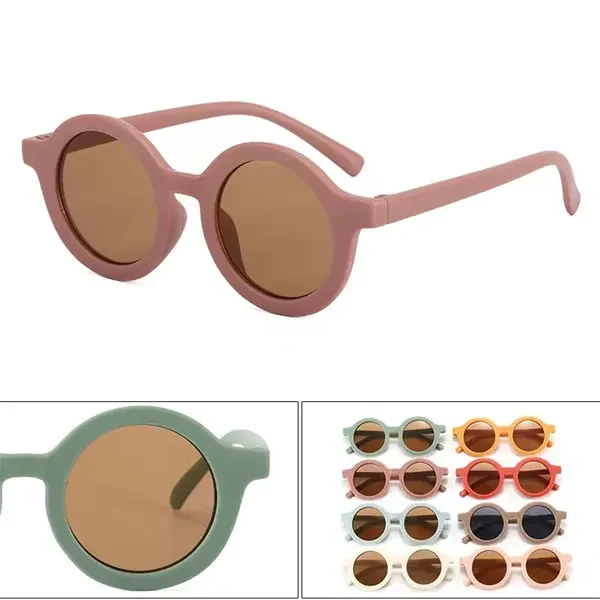 Cute Round Polarized Sunglasses for Kids 1
