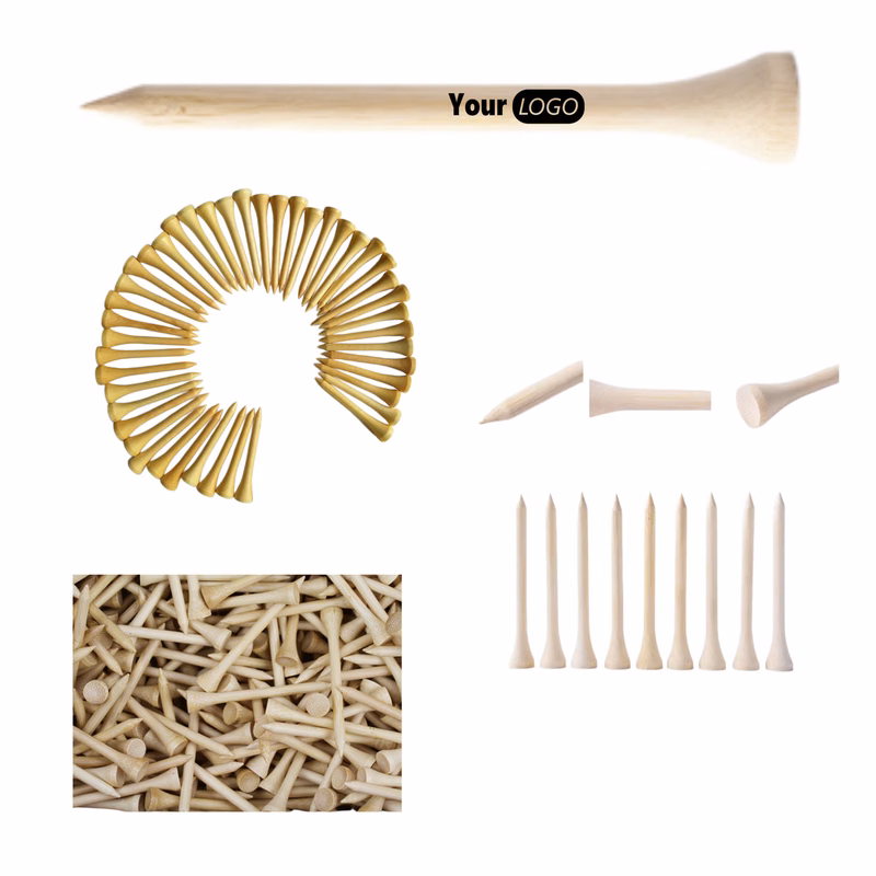 Custom Bamboo Golf Tees