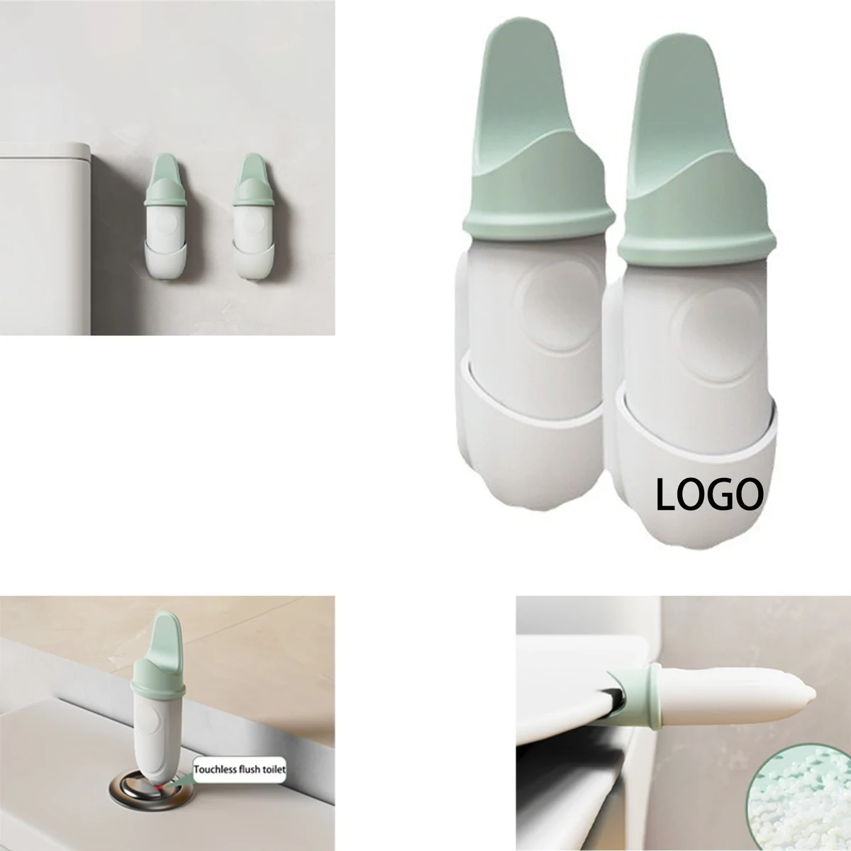 ABS Toilet Lid Lifter And Flush Button Cover 1