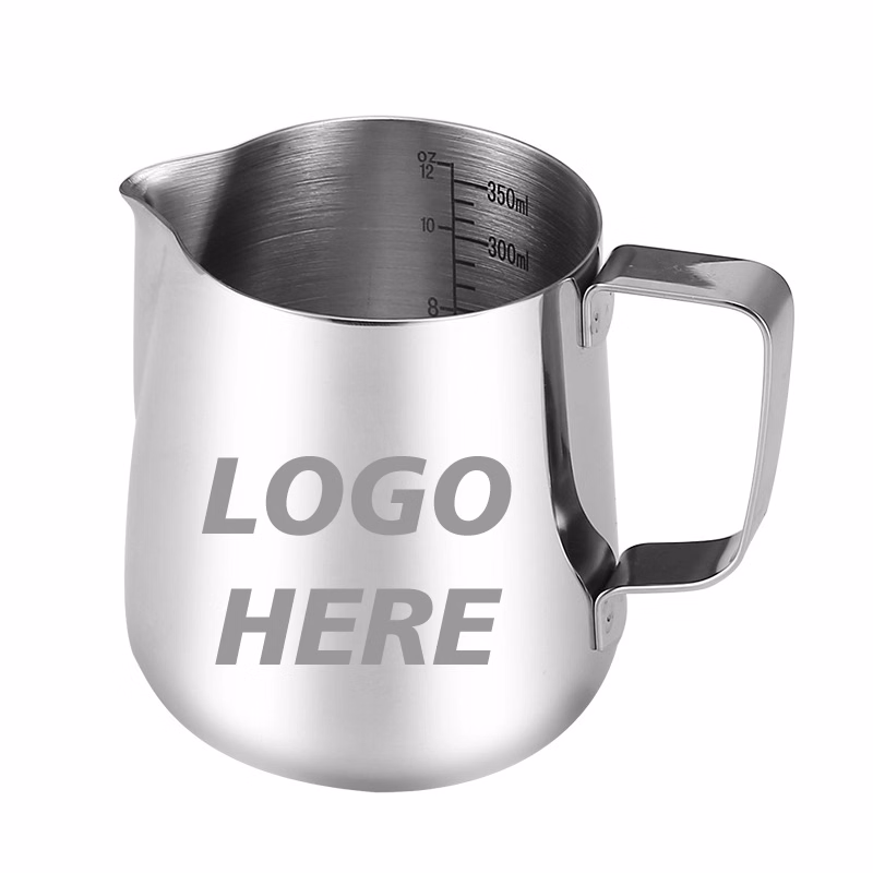 Custom 12 oz Stainless Steel Milk Frother Cup
