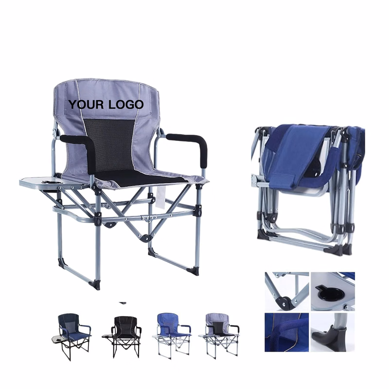 Camping Chair with Mesh and Side Table