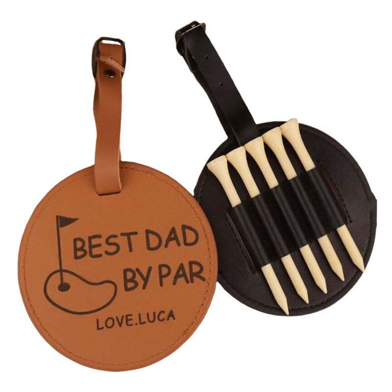 Golf Tee PU Leather Case