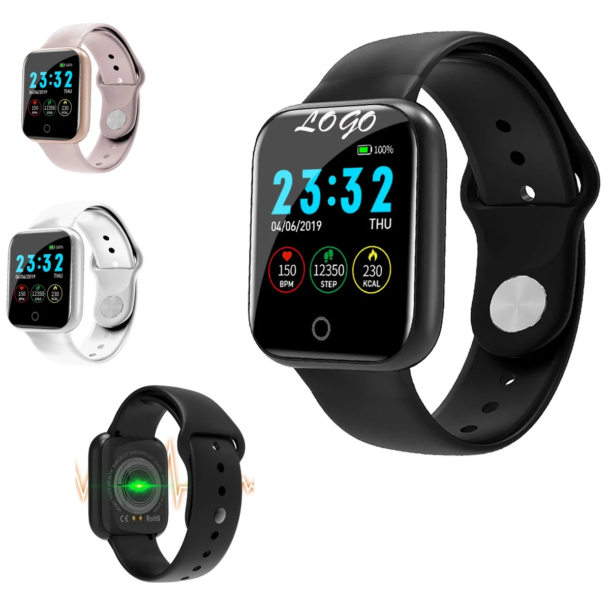 Heart Rate Blood Pressure Sleep Monitoring Fitness Bracelet 1