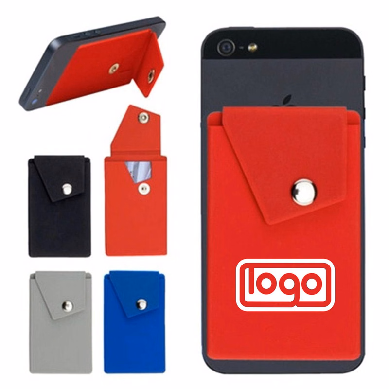 Phone Card Holder Silicone Wallet with Stand
