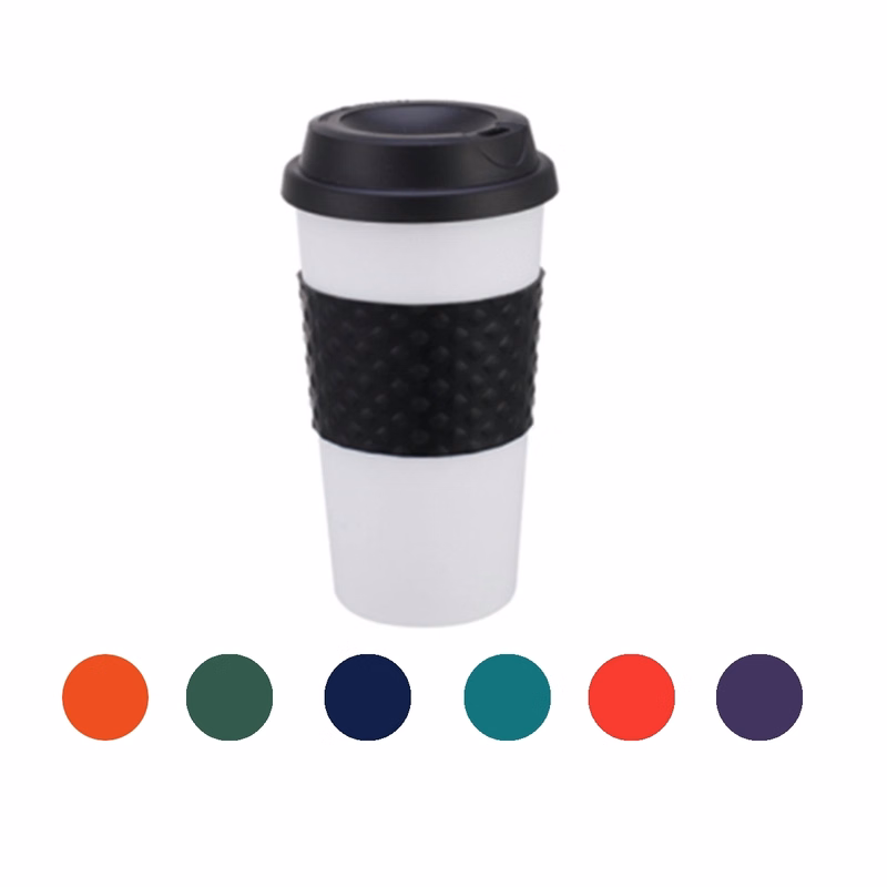 16 OZ Coffee Cup With Non-Slip Sleeve