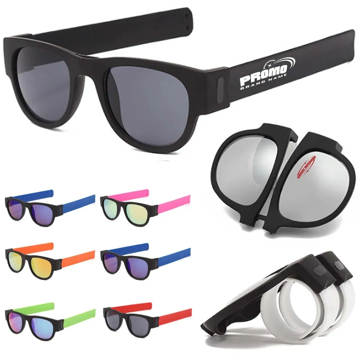 Folding Beach Silicone Bracelet Olarized Sunglasse 1