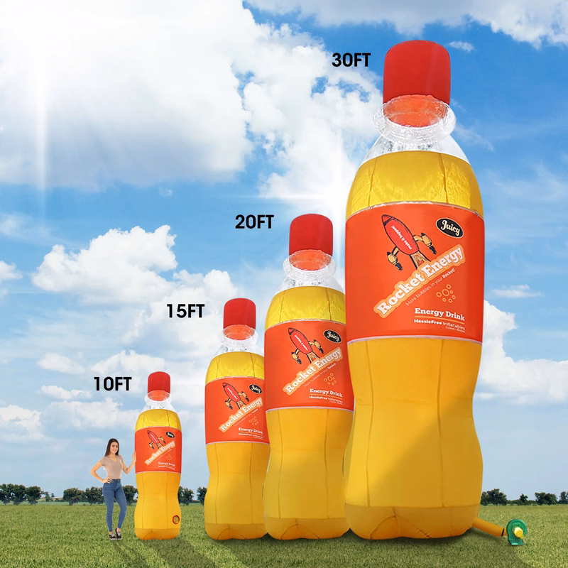 CUSTOM INFLATABLE BOTTLES 30' (Priority Service 5-6 weeks)