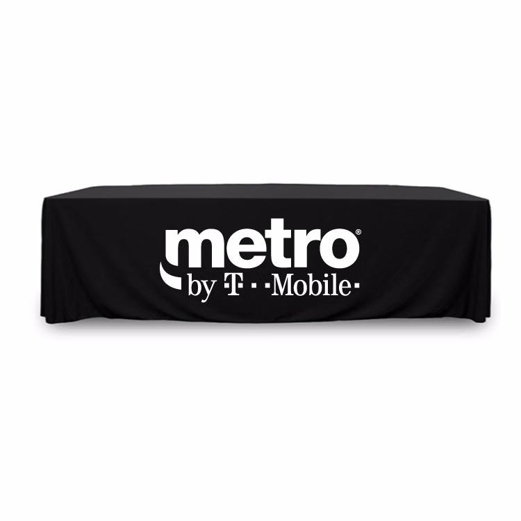 8 ft. Throw PolyKnit™ Table Cover (WHITE LOGO ONLY)